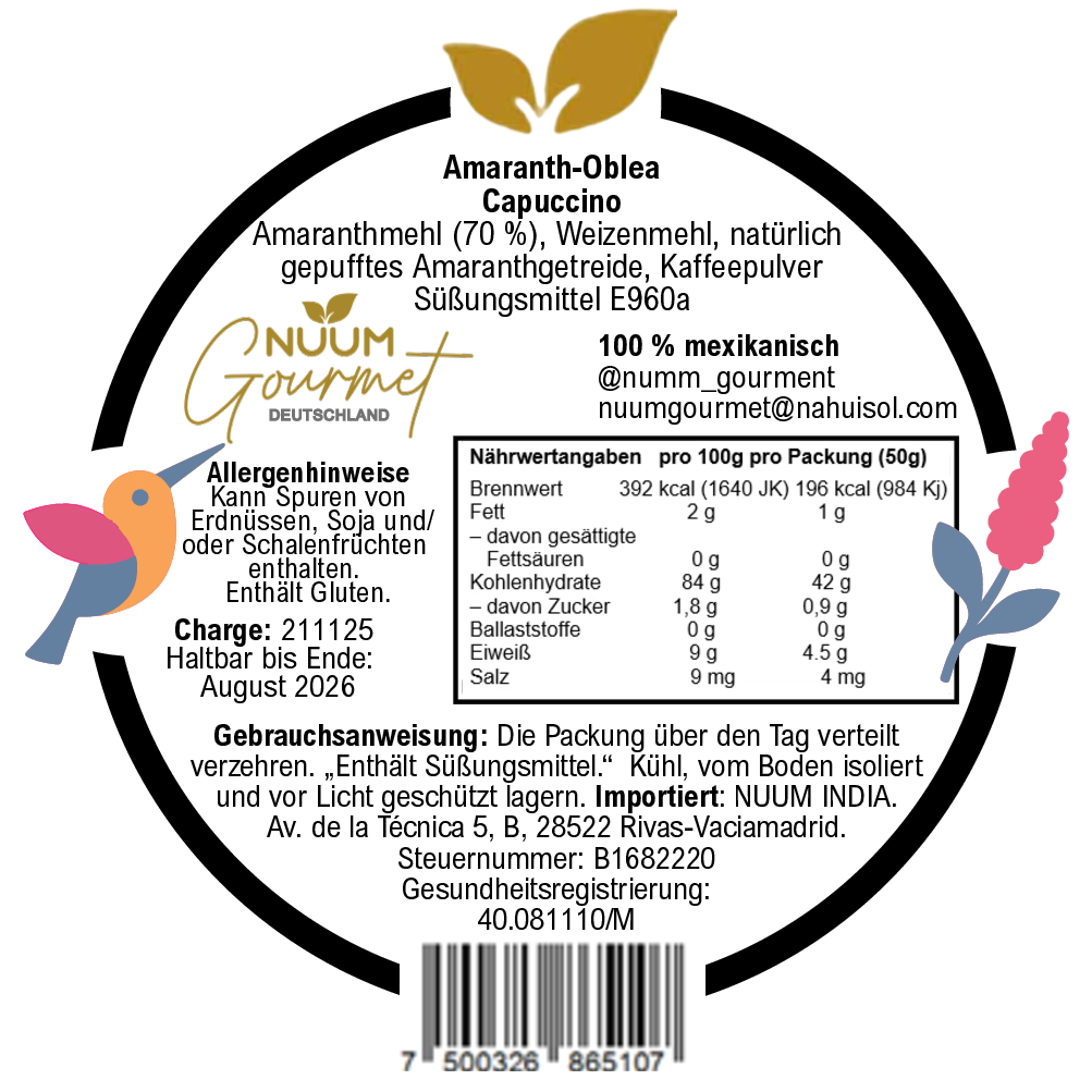 Obleas NUUM Cappuccino – Bild 4