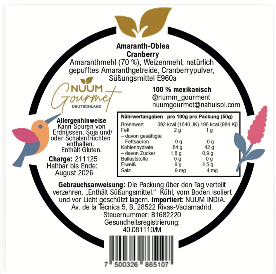 Obleas NUUM Cranberry – Bild 4